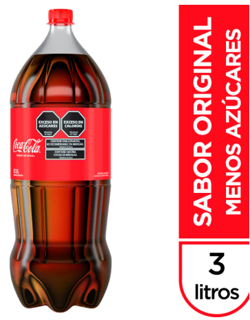 Gaseosa Coca-Cola Sabor Original 3 Lt.