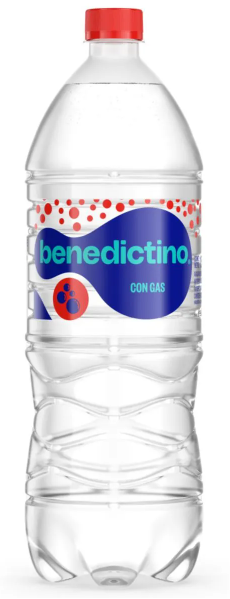 Agua mineralizada con gas Benedictino 1.5 lts